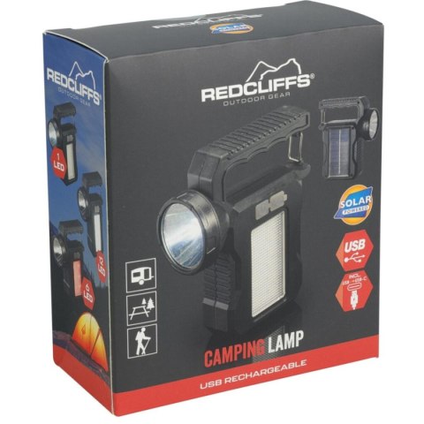 LATARKA LAMPA CAMPING ŁADOWANIE USB I SOLAR REDCLIFFS