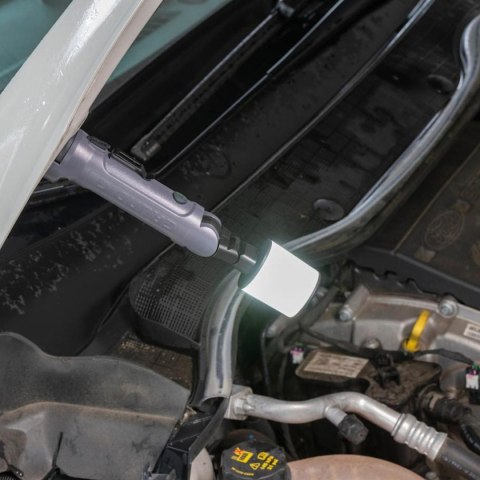 LATARKA TURYSTYCZNA RUCHOMA GŁOWICA I MAGNES LED USB 1200mAh GRUNDIG