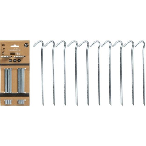 ŚLEDZIE DO NAMIOTU 17CM KPL 10SZT METAL REDCLIFFS