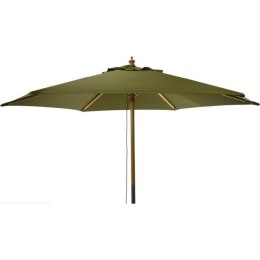 PARASOL OGRODOWY DREWNIANY 250CM SKŁADANY ZIELONY