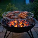 RUSZT GRILLOWY NAD OGNISKO PALENISKO 65CM XXL SKŁADANE NÓŻKI