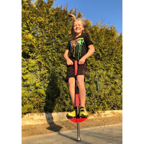 SKOCZEK DRĄŻEK POGO DO SKAKANIA ENERO CZERWONY