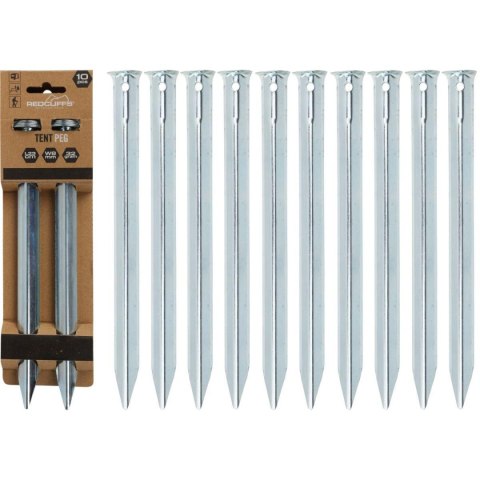 ŚLEDZIE DO NAMIOTU 23CM KPL 10SZT METAL REDCLIFFS