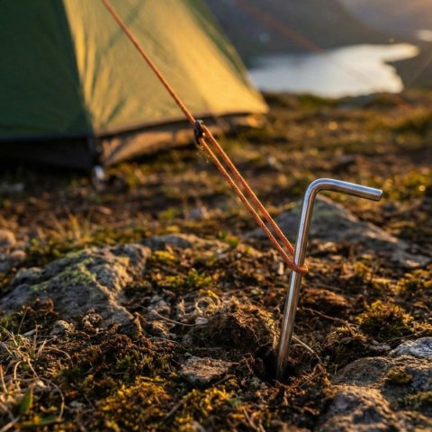 ŚLEDZIE SZPILKI DO NAMIOTU 18CM KPL.6 SZT METALOWE ENERO CAMP