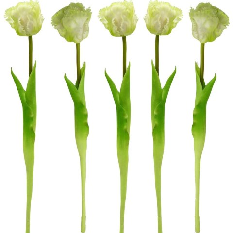 TULIPAN BIAŁY 38CM JAK ŻYWY DEKORACJA WIOSENNA