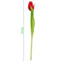 TULIPAN CZERWONY 31CM JAK ŻYWY DEKORACJA WIOSENNA