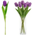TULIPAN FIOLETOWY 31CM JAK ŻYWY DEKORACJA WIOSENNA
