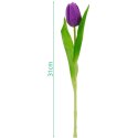 TULIPAN FIOLETOWY 31CM JAK ŻYWY DEKORACJA WIOSENNA