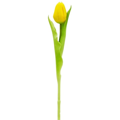 TULIPAN ŻÓŁTY 31CM JAK ŻYWY DEKORACJA WIOSENNA