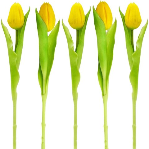 TULIPAN ŻÓŁTY 31CM JAK ŻYWY DEKORACJA WIOSENNA