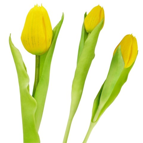 TULIPAN ŻÓŁTY 31CM JAK ŻYWY DEKORACJA WIOSENNA
