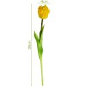 TULIPAN ŻÓŁTY 38CM JAK ŻYWY DEKORACJA WIOSENNA