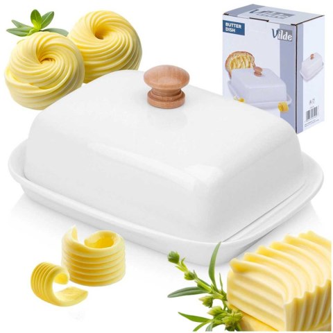 MASELNICZKA MASELNICA CERAMICZNA BIAŁA 139678