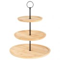 PATERA BAMBUSOWA 3 PIĘTROWA NA CIASTA PRZEKĄSKI 139453