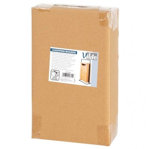 ZESTAW 4 BAMBUSOWYCH DESEK KUCHENNYCH 22x14cm W STOJAKU 259441