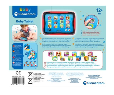 Dziecięcy Mówiący Tablet Język Polski Niemiecki Portugalski Turecki Clementoni 17535