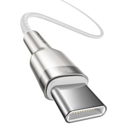 Kabel przewód USB-C Cafule Metal 100W 2m - biały