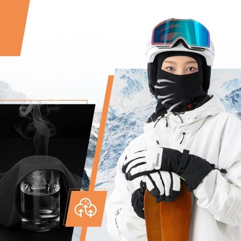 Kominiarka narciarska balaklava na rower motocykl rozmiar M - czarna