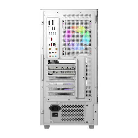 Obudowa komputerowa DarkFlash DS950V z wyświetlaczem (biała) + 6 wentylatorów