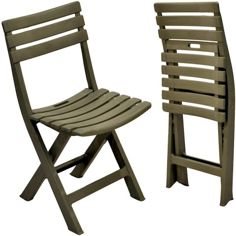 ZESTAW 4 KRZESEŁ CATERINGOWYCH SKŁADANYCH PLASTIKOWYCH KOMODO ZIELONE