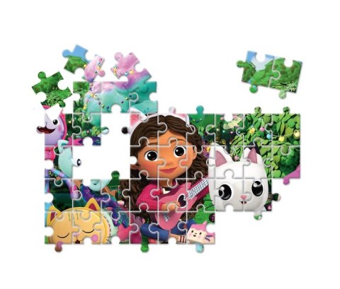 Zestaw Edukacyjny Puzzle Memo Klocki KOCI DOMEK GABI Clementoni 18319