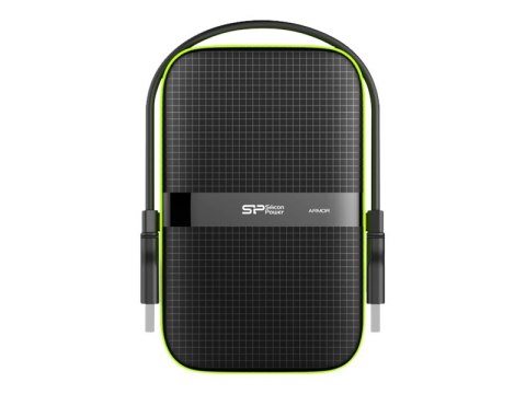 Dysk zewnętrzny HDD SILICON POWER Armor A60 (5 TB /Czarno-zielony )