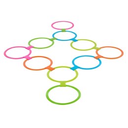 GRA W KLASY KOLOROWE KOŁA OBRĘCZE 20 ELEMENTÓW