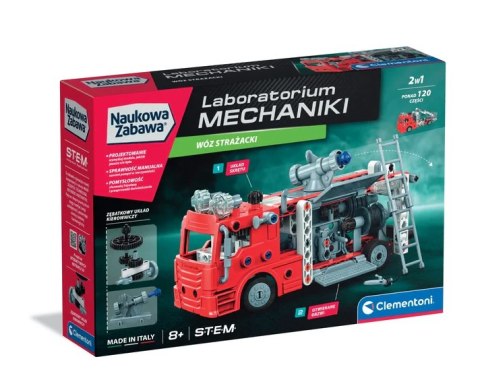 Naukowa Zabawa Klocki Laboratorium Mechaniki Wóz Strażacki Język Polski Clementoni 50245