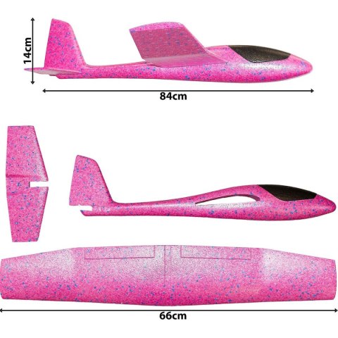 SAMOLOT STYROPIANOWY 84CM CZERWONY