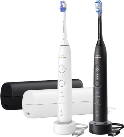 Szczoteczka soniczna PHILIPS Sonicare 7100 HX7429/02 2 szt. Czarny/Biały Biały (HX7429/02)