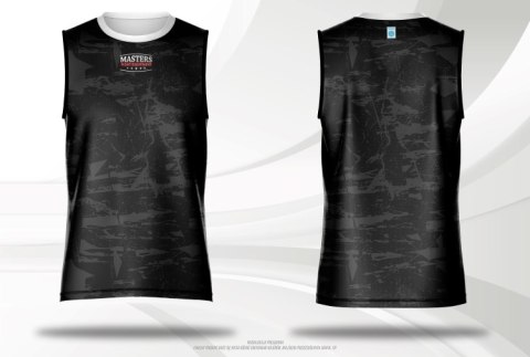 Koszulka bez rękawów MASTERS "FIGHT" do kick lightu (roz. dziecięca) (WAKO APPROVED)