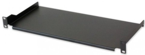 INTELLINET Półka 1U 200 mm rack 19, 2 pkt mocowania, pełna, czarna I-CASE TRAY-4-BK