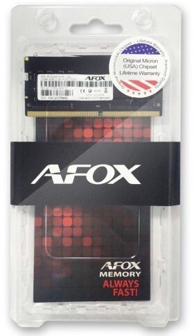 Pamięć AFOX (SODIMM/DDR4/8 GB/2666MHz/1.2V/SINGLE)