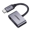 Adapter USB-C do USB-C i jack 3.5mm UGREEN (szary)