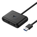 Hub USB UGREEN CR113 4-portowy USB 3.0 0.5m (czarny)
