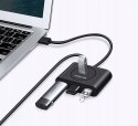 Hub USB UGREEN CR113 4-portowy USB 3.0 0.5m (czarny)