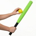 KIJ DO BASEBALLA JUNIOR 54CM Z PIŁKĄ SOFT ZIELONY