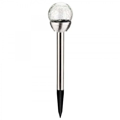 LAMPA SOLARNA SZKLANA KULA 7,5x34CM RGB