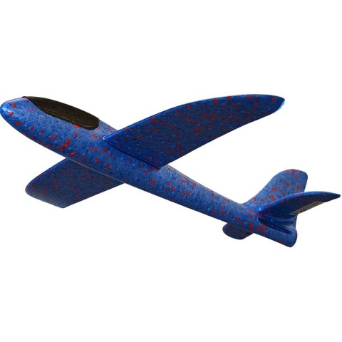 SAMOLOT STYROPIANOWY 47CM NIEBIESKI