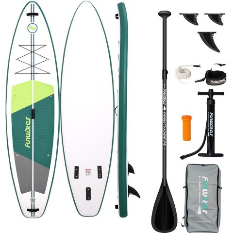 Deska do pływania SUP FunWater SUPFW69A 3,35m (zielono-biała)