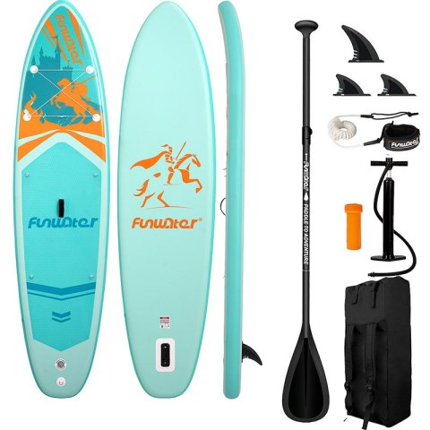 Deska do pływania SUP FunWater SUPFW70A 3,5m (turkusowy)