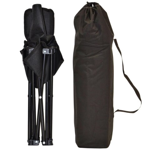 KRZESŁO TURYSTYCZNE SKŁADANE CZARNE 30X30X25/47CM ENERO CAMP