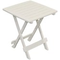 STÓŁ OGRODOWY SKŁADANY PLASTIKOWY 43x45x50CM BIAŁY