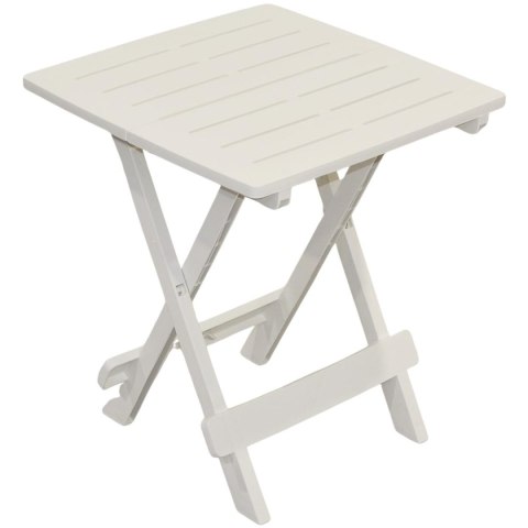 STÓŁ OGRODOWY SKŁADANY PLASTIKOWY 43x45x50CM BIAŁY