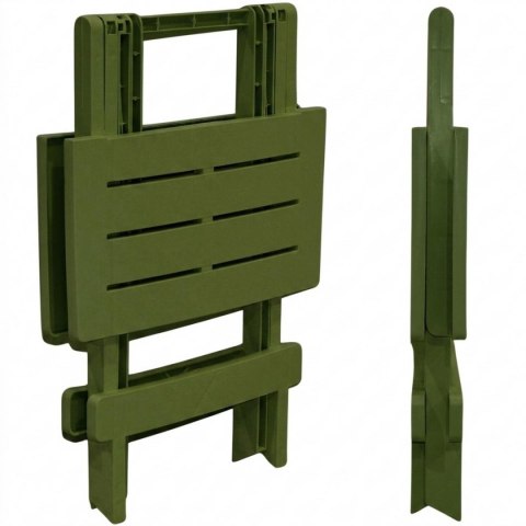 STÓŁ OGRODOWY SKŁADANY PLASTIKOWY 43x45x50CM ZIELONY