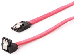 GEMBIRD CC-SATAM-DATA90 Gembird kabel do dysków SATA DATA III (6GB/S) 50cm metalowe zatrzaski kątowy cze