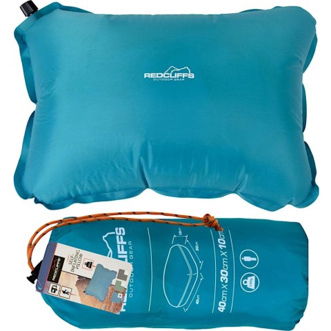 PODUSZKA TURYSTYCZNA PODRÓŻNA SAMOPOMUJĄCA 40X30CM NIEBIESKA REDCLIFFS