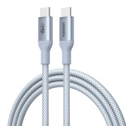 Kabel USB-C Ugreen L534 PD 240W, 480Mbps, 1m (srebrny)