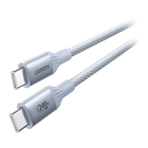 Kabel USB-C Ugreen L534 PD 240W, 480Mbps, 1m (srebrny)
