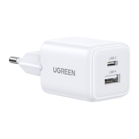 Ładowarka sieciowa Ugreen X514 USB + USB-C, GaN, 20W (biała)
